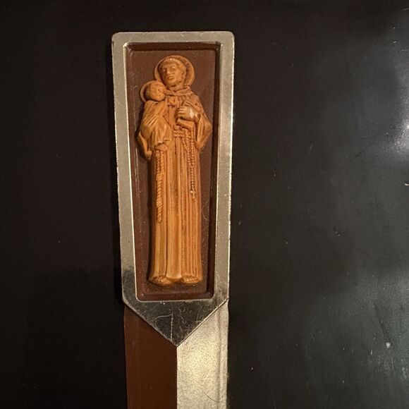 Vintage Plastic Letter Opener Jesus & Child Christianity Decor - Picture 2 of 3